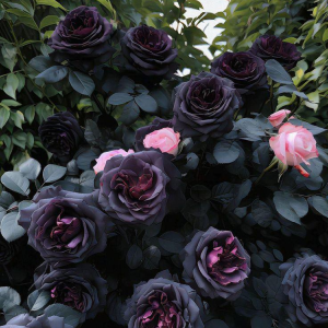 Роза Черная купить по цене от 450р. в интернет-магазине «Посадика» с доставкой почтой в в Абакане и по всей России – [изображение №1].